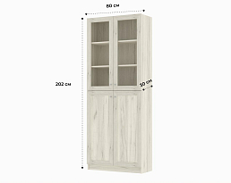 Изображение товара Книжный шкаф Билли 334 oak white craft ИКЕА (IKEA) на сайте adeta.ru